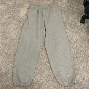 Grey sweatpants